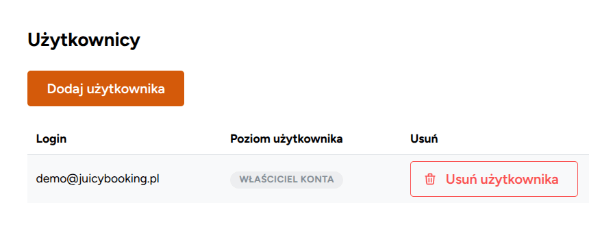 Zarządzanie użytkownikami